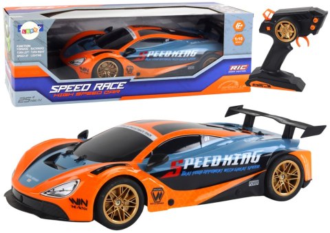 Duże Auto Sportowe Zdalnie Sterowane 1:10 Pomarańczowe Duże Auto Sportowe Zdalnie Sterowane 1:10 Pomarańczowe