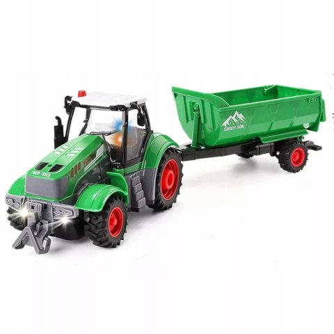 TRAKTOR Z PRZYCZEPĄ ZDALNIE STEROWANY AKUMULATOR ŁADOWARKA 9877-14 TRAKTOR Z PRZYCZEPĄ ZDALNIE STEROWANY AKUMULATOR ŁADOWARKA 9877-14