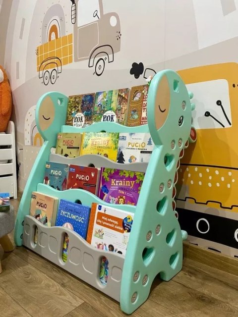 REGAŁ MONTESSORI NA KSIĄŻKI PÓŁKA SZAFKA ORGANIZER POKÓJ DZIECIĘCY ŻYRAFKA ZIELONY Z33 REGAŁ MONTESSORI NA KSIĄŻKI PÓŁKA SZAFKA ORGANIZER POKÓJ DZIECIĘCY ŻYRAFKA ZIELONY Z33