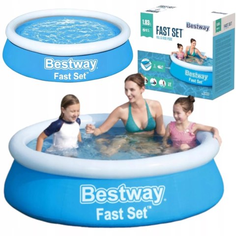 Basen rozporowy ogrodowy 183 x 51 cm Bestway 57392 Basen rozporowy ogrodowy 183 x 51 cm Bestway 57392