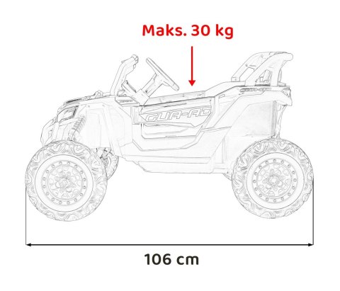 Pojazd Buggy ATV Defend 4x4 Czarny Pojazd Buggy ATV Defend 4x4 Czarny