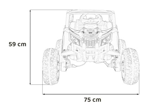 Pojazd Buggy ATV Defend 4x4 Czarny Pojazd Buggy ATV Defend 4x4 Czarny