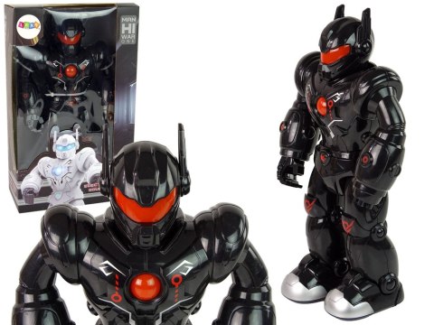 Robot Interaktywny Chodzi Dźwięk Świeci Czarny Robot Interaktywny Chodzi Dźwięk Świeci Czarny