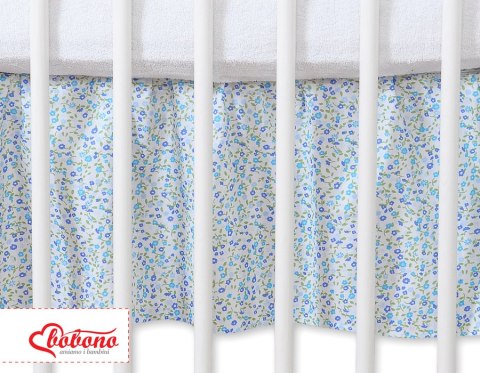 Falbanka maskująca 140x70cm- Wiszące serduszka łączka niebieska Falbanka maskująca 140x70cm- Wiszące serduszka łączka niebieska
