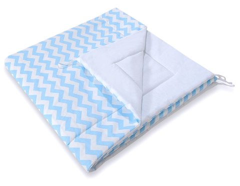 Namiot TIPI dla dzieci +mata + zawieszki pióra - Chevron niebieski Namiot TIPI dla dzieci +mata + zawieszki pióra - Chevron niebieski