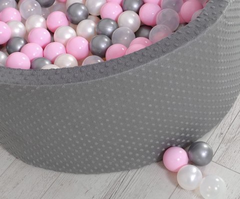 Suchy basen minky H-40 cm z piłkami 200szt.- ciemnoszary Suchy basen minky H-40 cm z piłkami 200szt.- ciemnoszary