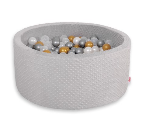Suchy basen minky H-40 cm z piłkami 200szt.- jasnoszary Suchy basen minky H-40 cm z piłkami 200szt.- jasnoszary