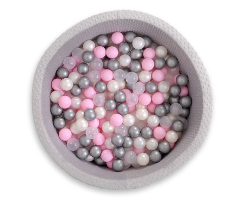 Suchy basen minky H-40 cm z piłkami 200szt.- jasnoszary Suchy basen minky H-40 cm z piłkami 200szt.- jasnoszary