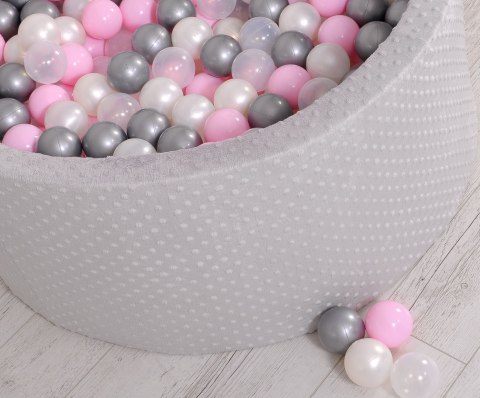 Suchy basen minky H-40 cm z piłkami 200szt.- jasnoszary Suchy basen minky H-40 cm z piłkami 200szt.- jasnoszary