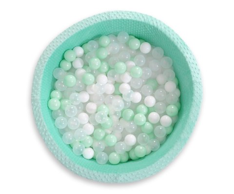Suchy basen minky H-40 cm z piłkami 200szt.- miętowy Suchy basen minky H-40 cm z piłkami 200szt.- miętowy