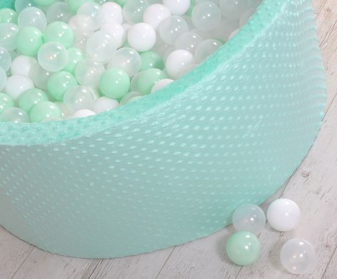 Suchy basen minky H-40 cm z piłkami 200szt.- miętowy Suchy basen minky H-40 cm z piłkami 200szt.- miętowy