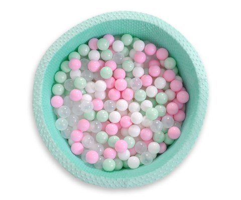 Suchy basen minky H-40 cm z piłkami 200szt.- miętowy Suchy basen minky H-40 cm z piłkami 200szt.- miętowy
