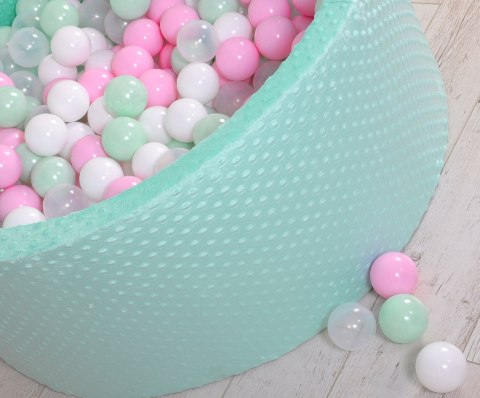 Suchy basen minky H-40 cm z piłkami 200szt.- miętowy Suchy basen minky H-40 cm z piłkami 200szt.- miętowy