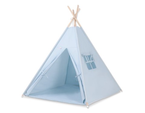 Namiot TIPI dla dzieci +mata + zawieszki pióra - niebieski Namiot TIPI dla dzieci +mata + zawieszki pióra - niebieski