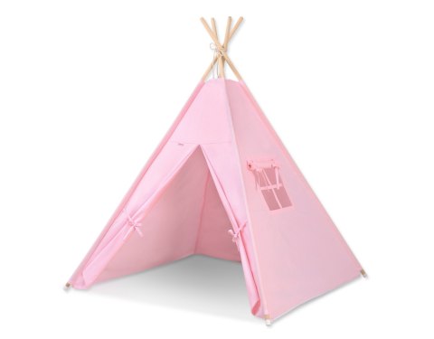 Namiot Tipi dla dzieci + zawieszki pióra - różowy Namiot Tipi dla dzieci + zawieszki pióra - różowy