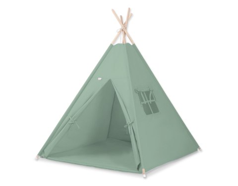 Namiot TIPI dla dzieci +mata + zawieszki pióra - szałwia Namiot TIPI dla dzieci +mata + zawieszki pióra - szałwia