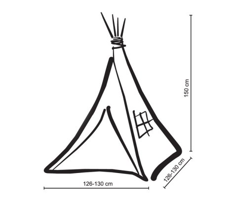 Namiot Tipi dla dzieci + zawieszki pióra - musztardowy Namiot Tipi dla dzieci + zawieszki pióra - musztardowy
