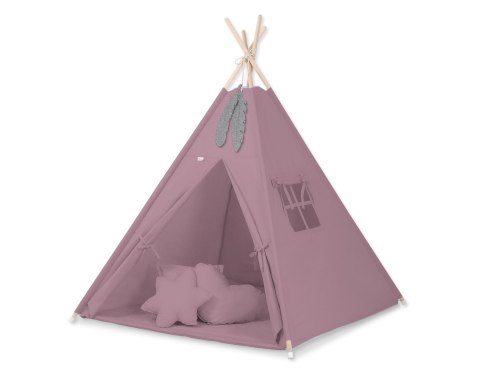 Namiot Tipi dla dzieci + zawieszki pióra - róż retro Namiot Tipi dla dzieci + zawieszki pióra - róż retro