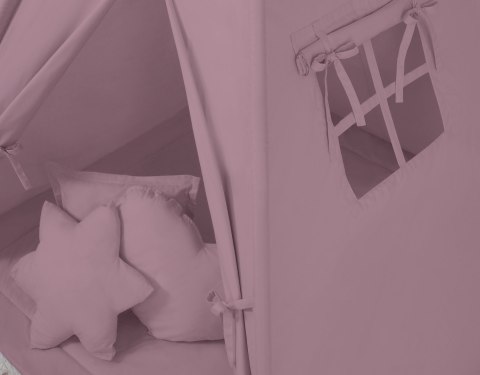 Namiot Tipi dla dzieci + zawieszki pióra - róż retro Namiot Tipi dla dzieci + zawieszki pióra - róż retro