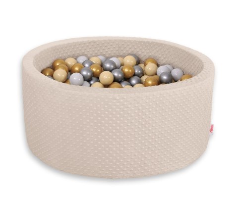 Suchy basen minky H-40 cm z piłkami 200szt.- beżowy Suchy basen minky H-40 cm z piłkami 200szt.- beżowy