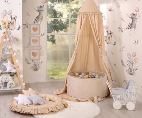 Suchy basen minky H-40 cm z piłkami 200szt.- beżowy Suchy basen minky H-40 cm z piłkami 200szt.- beżowy