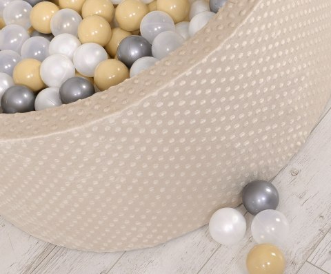 Suchy basen minky H-40 cm z piłkami 200szt.- beżowy Suchy basen minky H-40 cm z piłkami 200szt.- beżowy