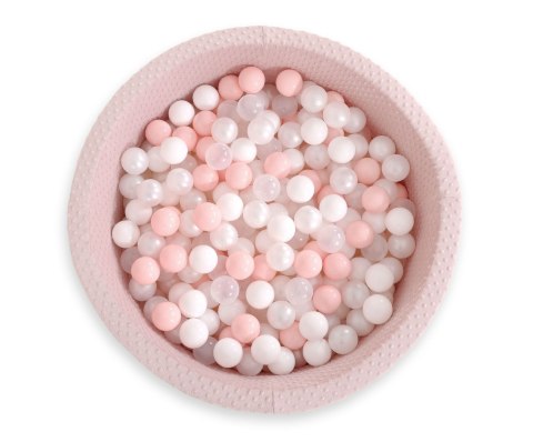 Suchy basen minky H-40 cm z piłkami 200szt.- brudny różowy Suchy basen minky H-40 cm z piłkami 200szt.- brudny różowy