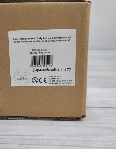 Hobby Horse Duży koń na kiju Premium - gniady A3 Hobby Horse Duży koń na kiju Premium - gniady A3
