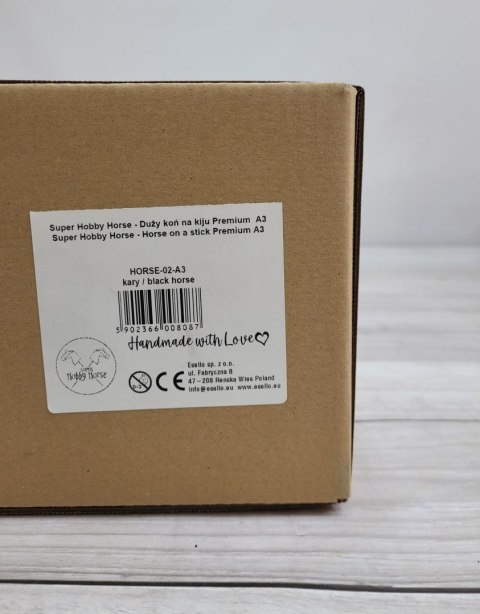 Hobby Horse Duży koń na kiju Premium - kary A3 Hobby Horse Duży koń na kiju Premium - kary A3