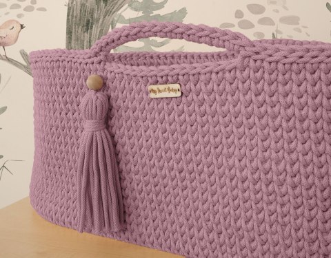 Kosz Mojżesza BOHO Handmade ze stojakiem - lawenda Kosz Mojżesza BOHO Handmade ze stojakiem - lawenda