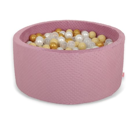 Suchy basen minky H-40 cm z piłkami 200szt.- róż retro Suchy basen minky H-40 cm z piłkami 200szt.- róż retro