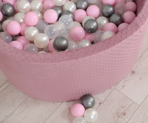 Suchy basen minky H-40 cm z piłkami 200szt.- róż retro Suchy basen minky H-40 cm z piłkami 200szt.- róż retro