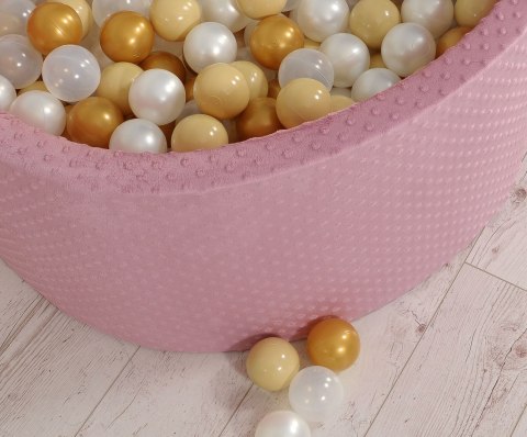 Suchy basen minky H-40 cm z piłkami 200szt.- róż retro Suchy basen minky H-40 cm z piłkami 200szt.- róż retro