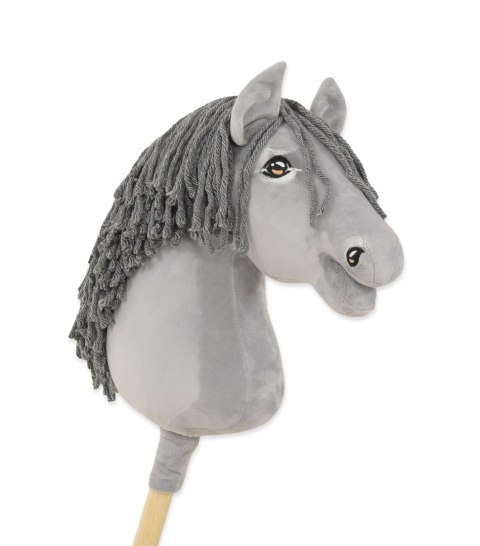 Hobby Horse Duży koń na kiju Premium - siwy z siwą grzywą A3 Hobby Horse Duży koń na kiju Premium - siwy z siwą grzywą A3