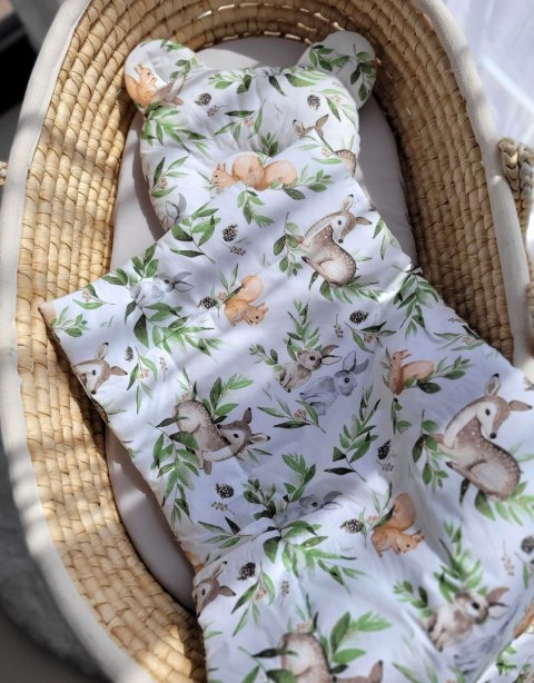 Kołderka z wypełnieniem i poduszka profilowana Miś - zestaw 2cz. - woodland green Kołderka z wypełnieniem i poduszka profilowana Miś - zestaw 2cz. - woodland green
