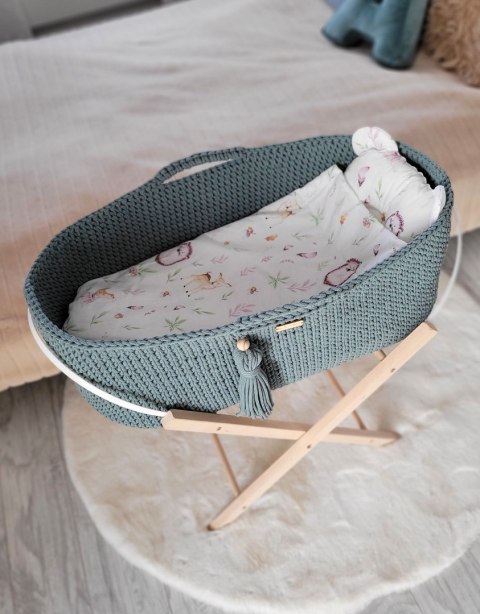 Kosz Mojżesza BOHO Handmade ze stojakiem - laurel Kosz Mojżesza BOHO Handmade ze stojakiem - laurel