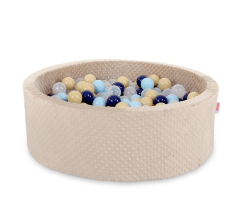 Suchy basen minky H-30 cm z piłkami 300szt. - beżowy Suchy basen minky H-30 cm z piłkami 300szt. - beżowy