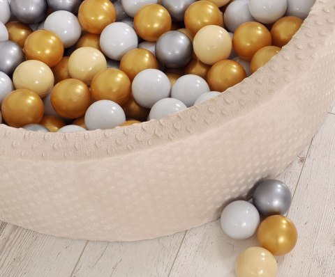Suchy basen minky H-30 cm z piłkami 300szt. - beżowy Suchy basen minky H-30 cm z piłkami 300szt. - beżowy