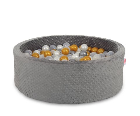 Suchy basen minky H-30 cm z piłkami 300szt. - ciemnoszary Suchy basen minky H-30 cm z piłkami 300szt. - ciemnoszary