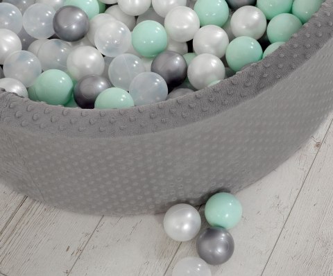 Suchy basen minky H-30 cm z piłkami 300szt. - ciemnoszary Suchy basen minky H-30 cm z piłkami 300szt. - ciemnoszary