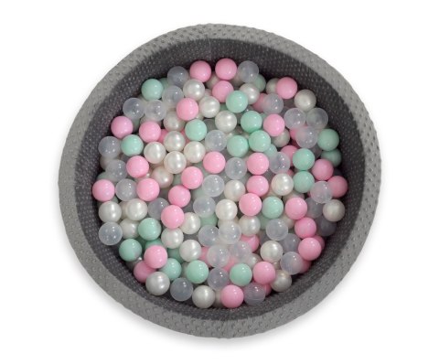 Suchy basen minky H-30 cm z piłkami 300szt. - ciemnoszary Suchy basen minky H-30 cm z piłkami 300szt. - ciemnoszary