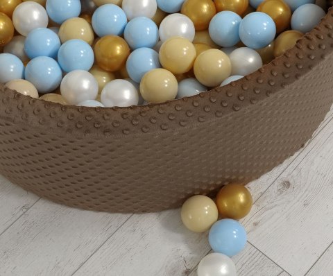 Suchy basen minky H-30 cm z piłkami 300szt. - czekoladowy Suchy basen minky H-30 cm z piłkami 300szt. - czekoladowy