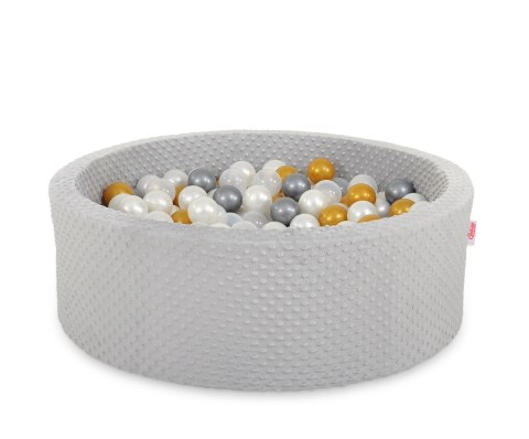 Suchy basen minky H-30 cm z piłkami 300szt. - jasnoszary Suchy basen minky H-30 cm z piłkami 300szt. - jasnoszary
