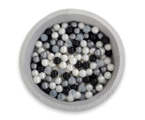 Suchy basen minky H-30 cm z piłkami 300szt. - jasnoszary Suchy basen minky H-30 cm z piłkami 300szt. - jasnoszary