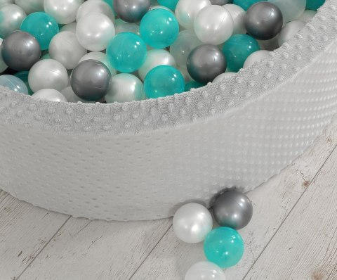 Suchy basen minky H-30 cm z piłkami 300szt. - jasnoszary Suchy basen minky H-30 cm z piłkami 300szt. - jasnoszary