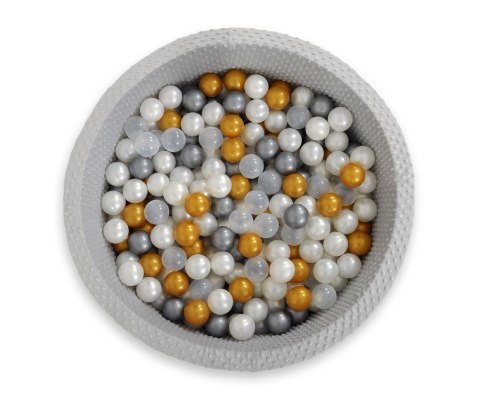 Suchy basen minky H-30 cm z piłkami 300szt. - jasnoszary Suchy basen minky H-30 cm z piłkami 300szt. - jasnoszary