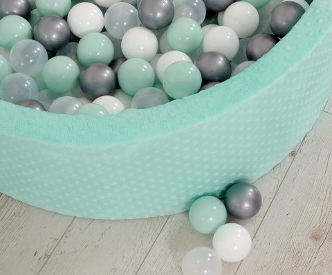 Suchy basen minky H-30 cm z piłkami 300szt. - miętowy Suchy basen minky H-30 cm z piłkami 300szt. - miętowy