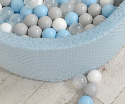 Suchy basen minky H-30 cm z piłkami 300szt. - misty blue Suchy basen minky H-30 cm z piłkami 300szt. - misty blue