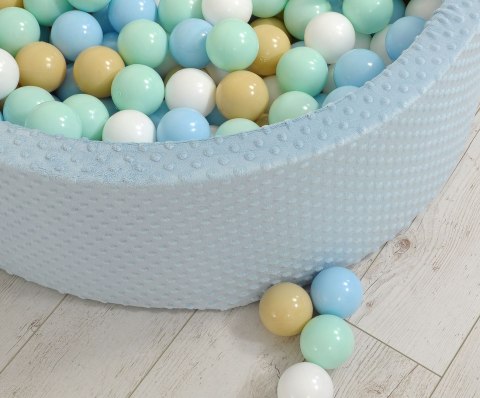Suchy basen minky H-30 cm z piłkami 300szt. - misty blue Suchy basen minky H-30 cm z piłkami 300szt. - misty blue