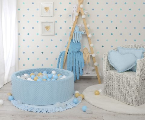 Suchy basen minky H-30 cm z piłkami 300szt. - misty blue Suchy basen minky H-30 cm z piłkami 300szt. - misty blue
